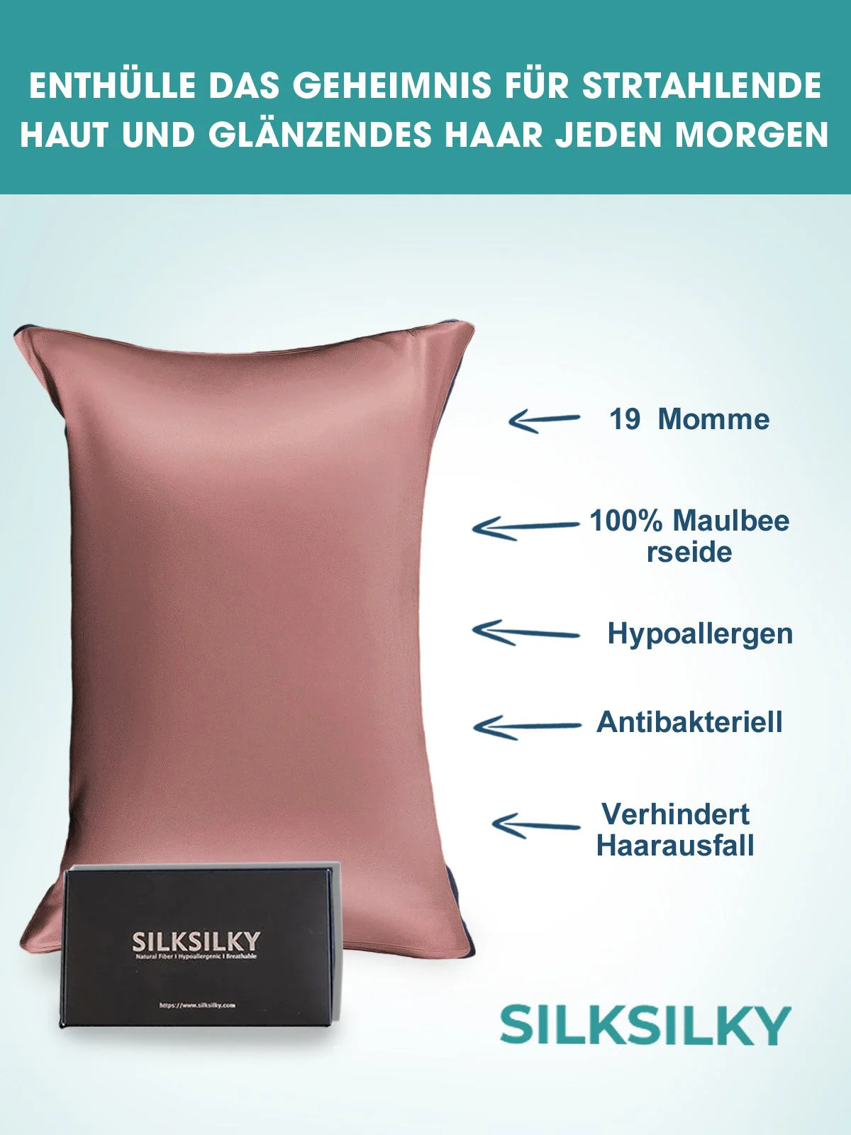 2Pcs 19Momme Pure Silk Pillowcases Bundle - Envelope - Image 62