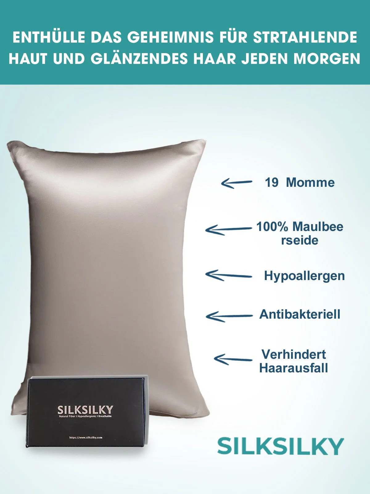 2Pcs 19Momme Pure Silk Pillowcases Bundle - Envelope - Image 75