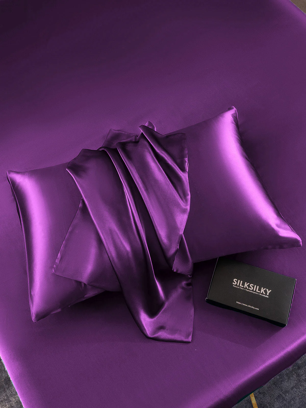 2Pcs 19Momme Pure Silk Pillowcases Bundle - Envelope - Image 84