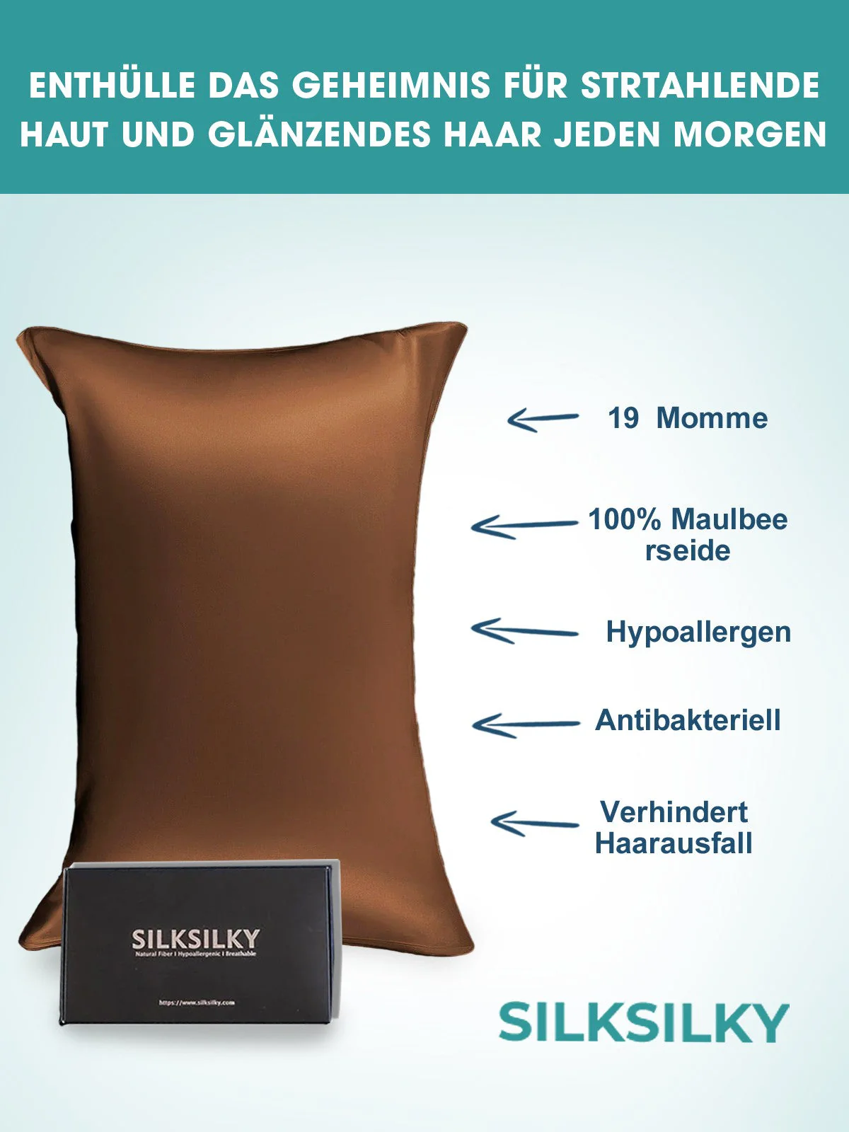 2Pcs 19Momme Pure Silk Pillowcases Bundle - Envelope - Image 87