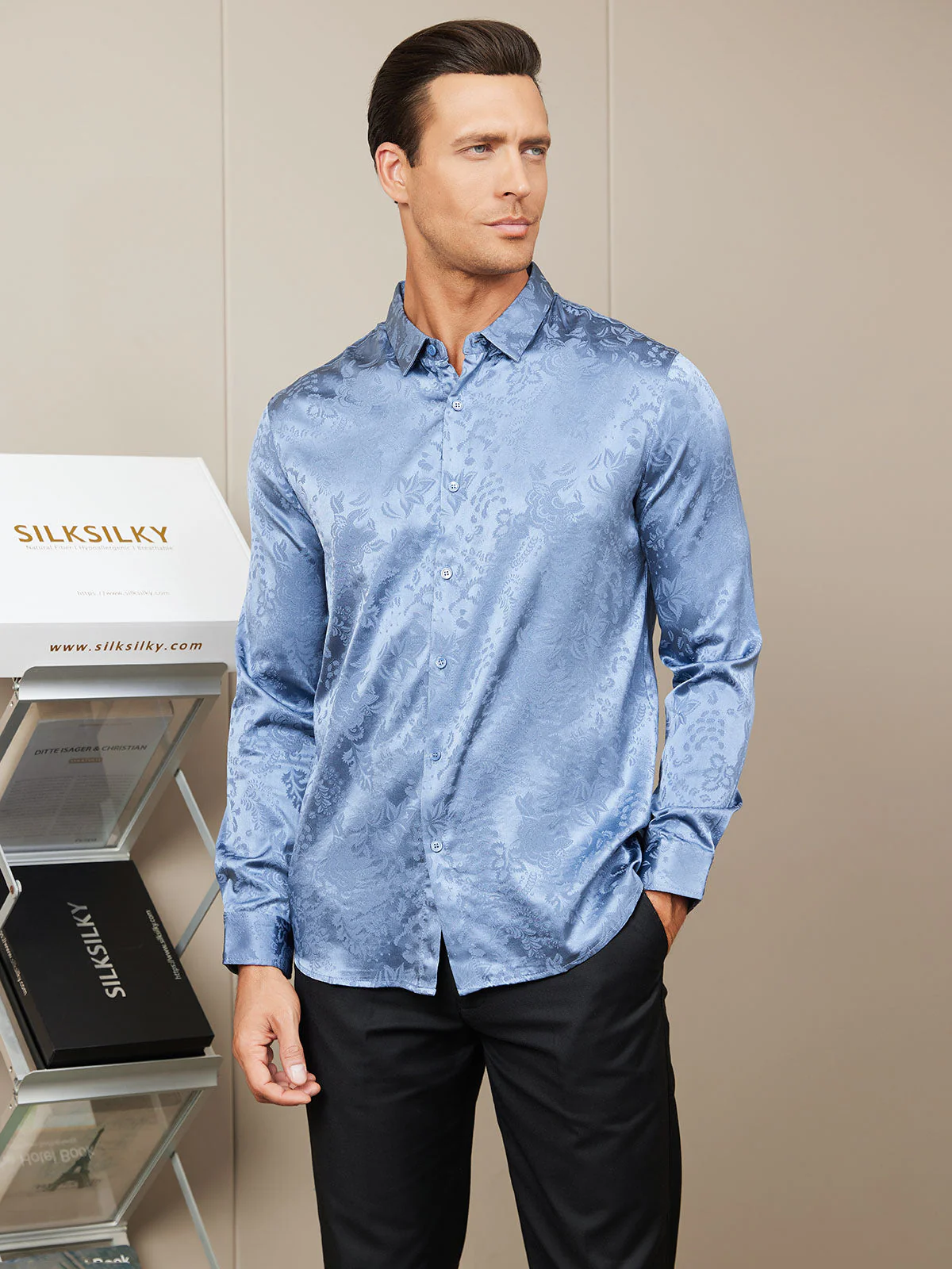 Silk Casual Men‘s Shirt - Image 6
