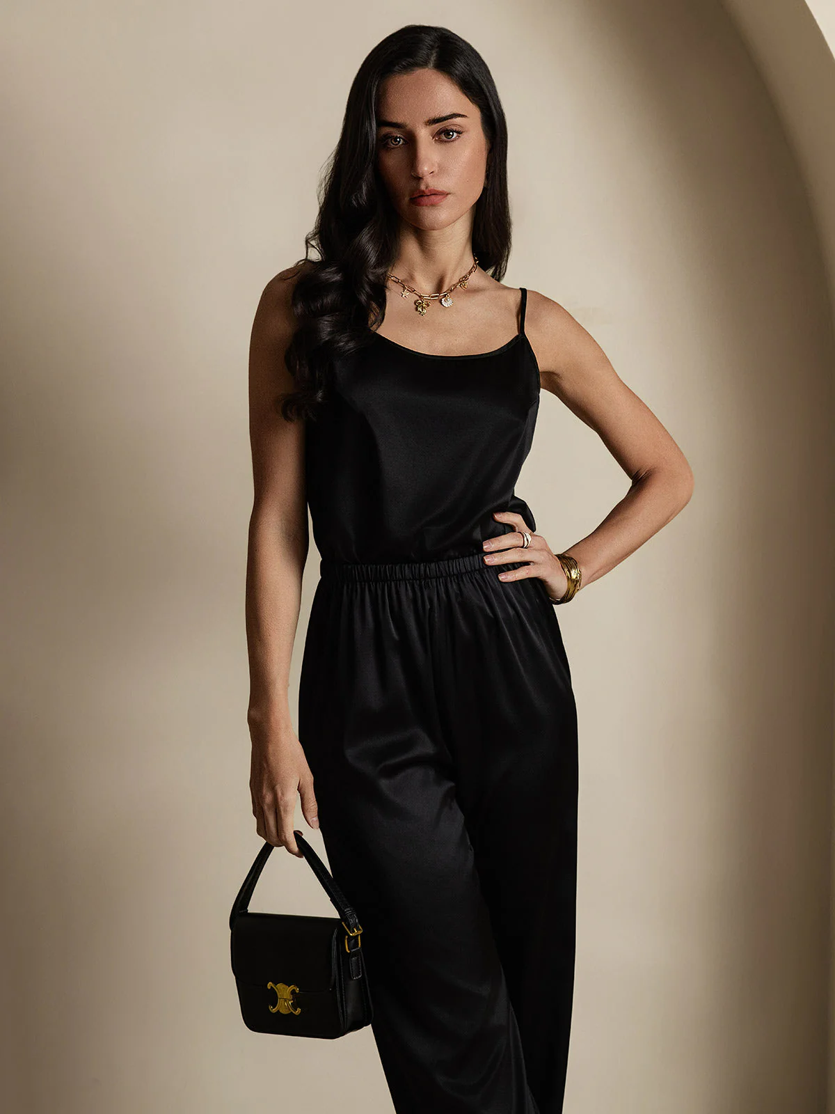 19Momme Silk Spaghetti Strap Camisoles - Image 17