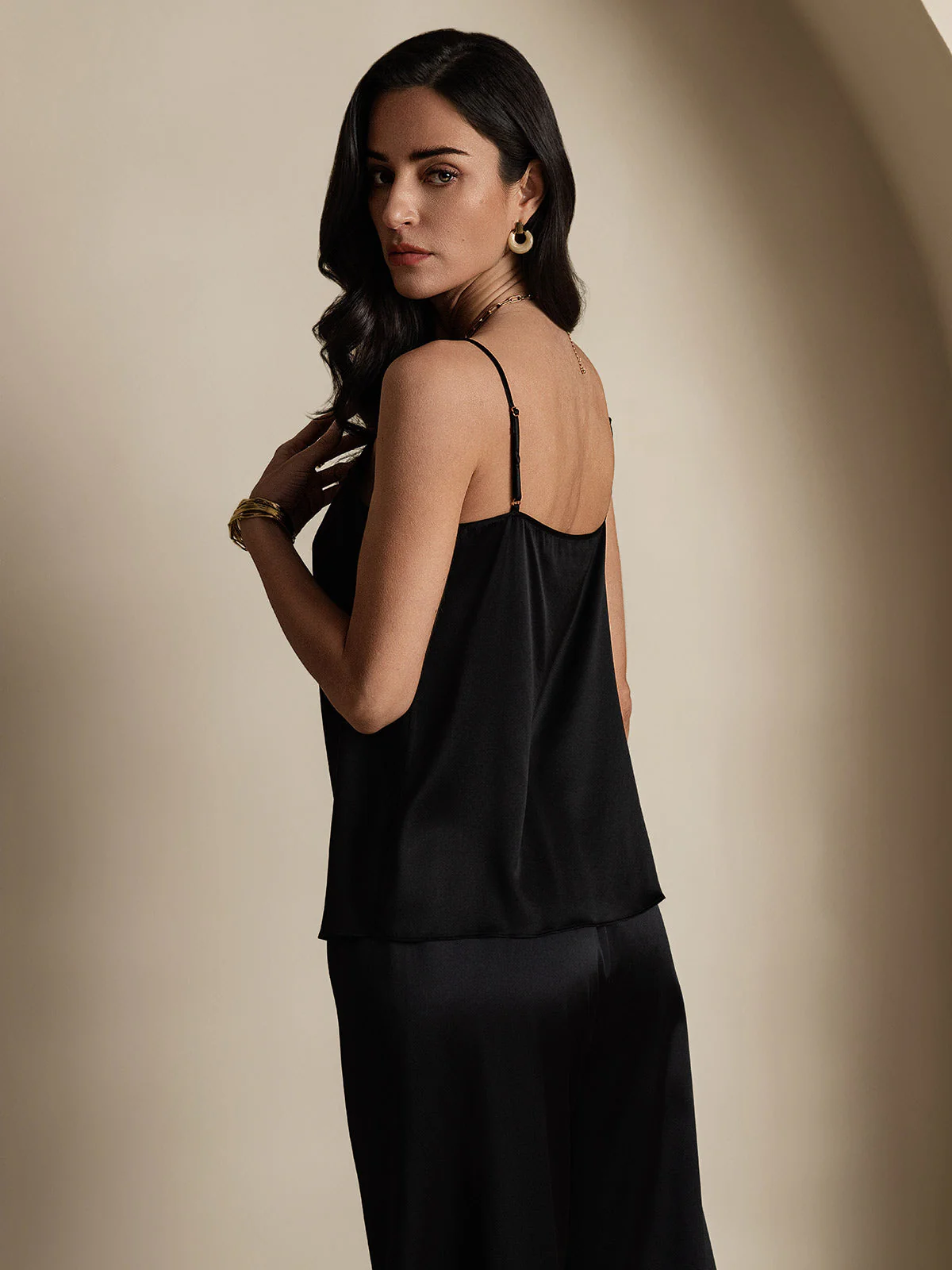 19Momme Silk Spaghetti Strap Camisoles - Image 18