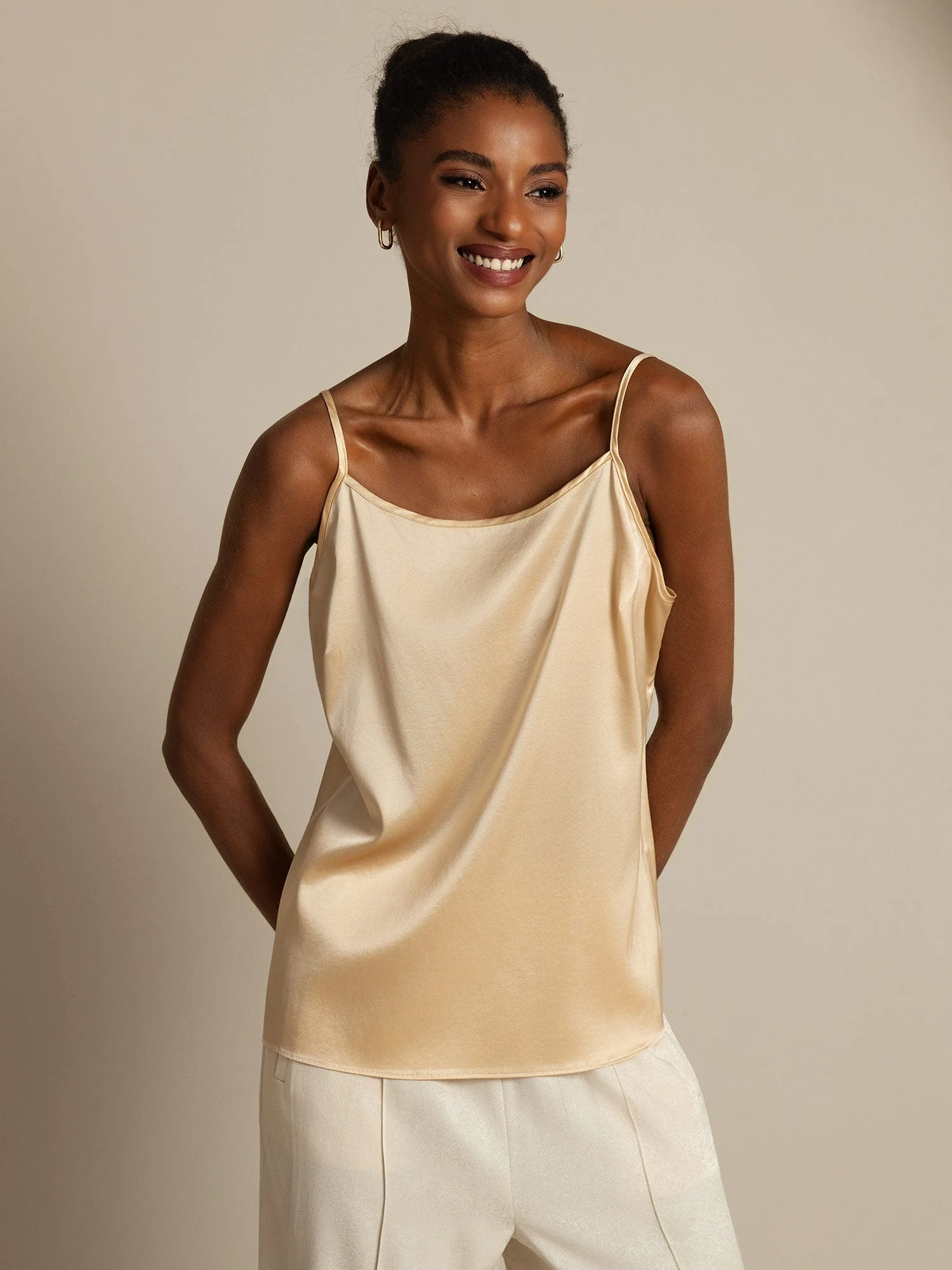 19Momme Silk Spaghetti Strap Camisoles - Image 31