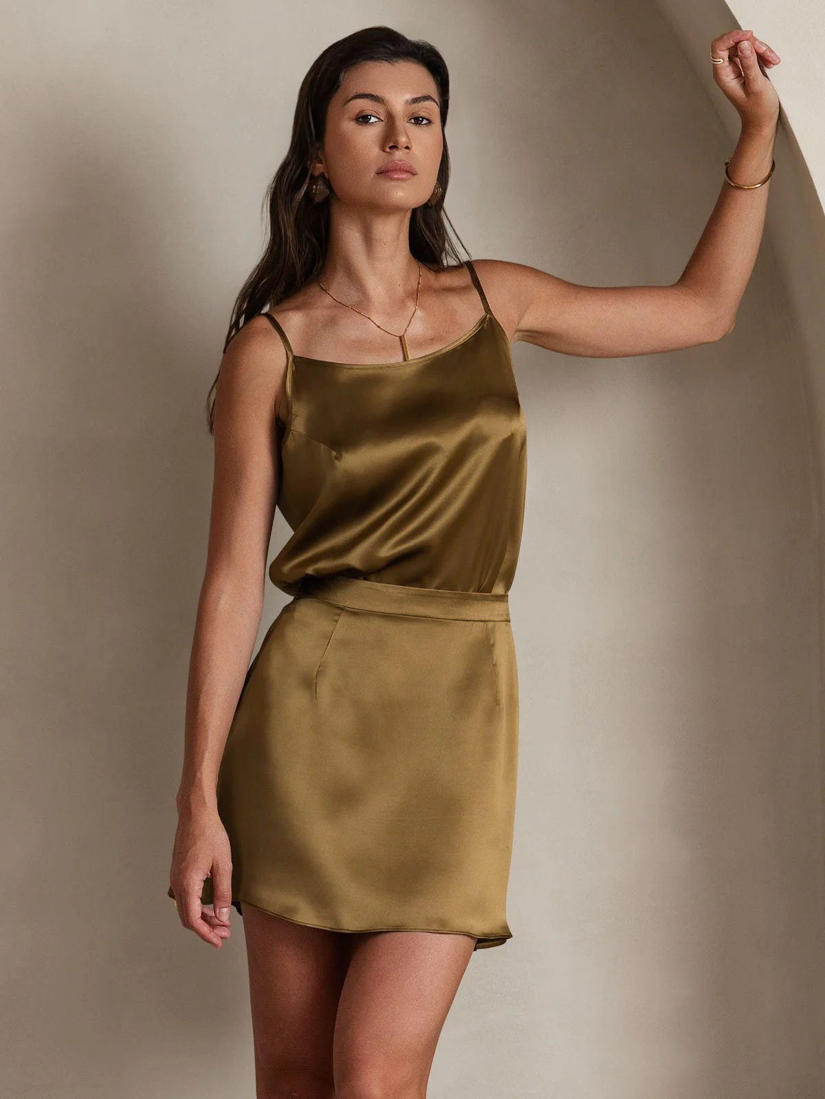 19Momme Silk Spaghetti Strap Camisoles - Image 4