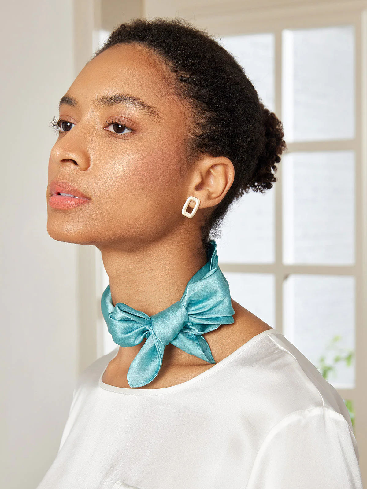 Pure Silk Square Scarf size-53x53cm - Image 5