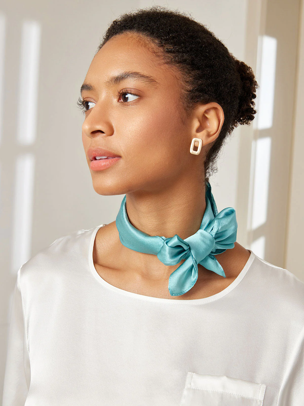 Pure Silk Square Scarf size-53x53cm - Image 6