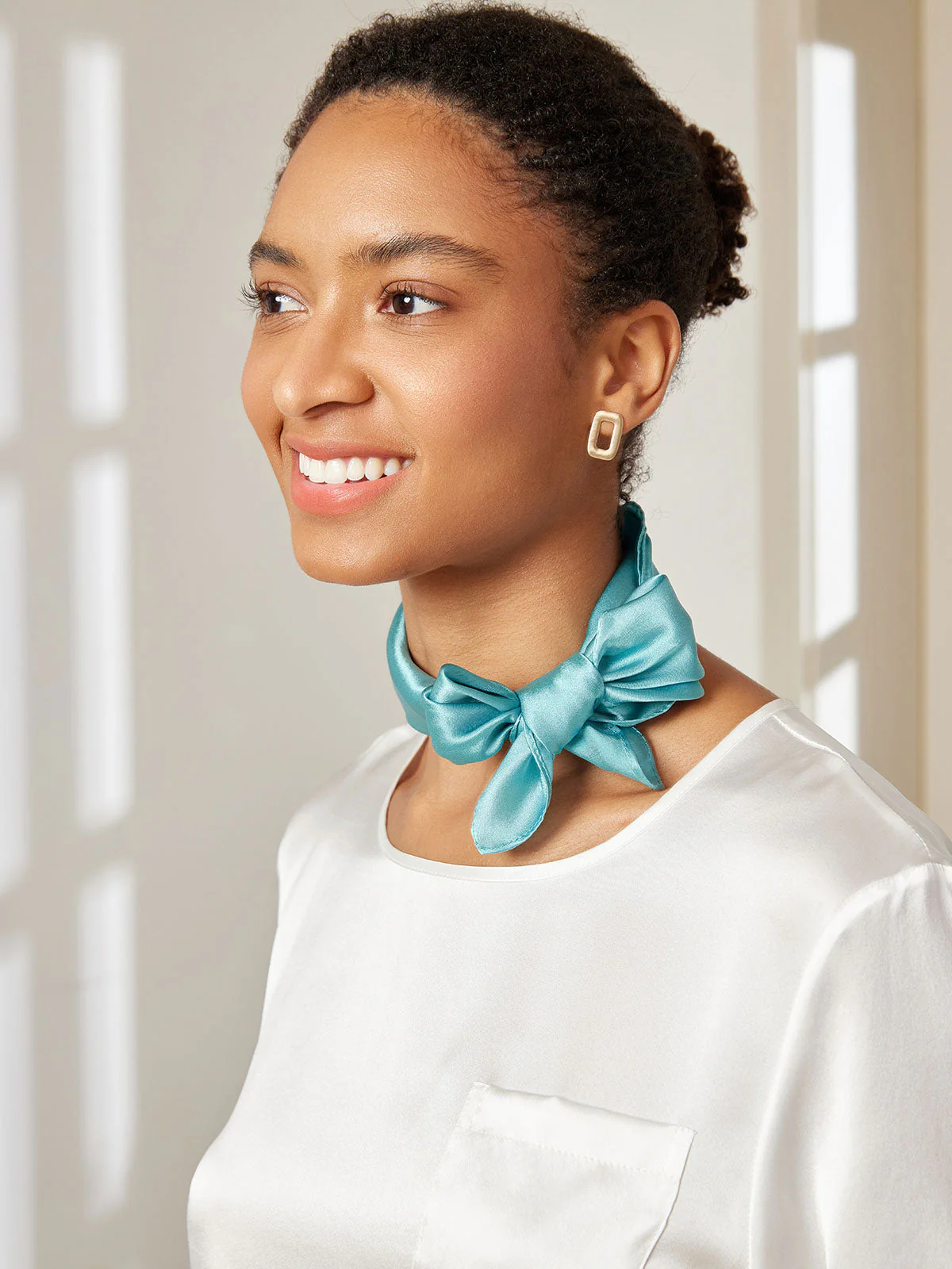 Pure Silk Square Scarf size-53x53cm - Image 7