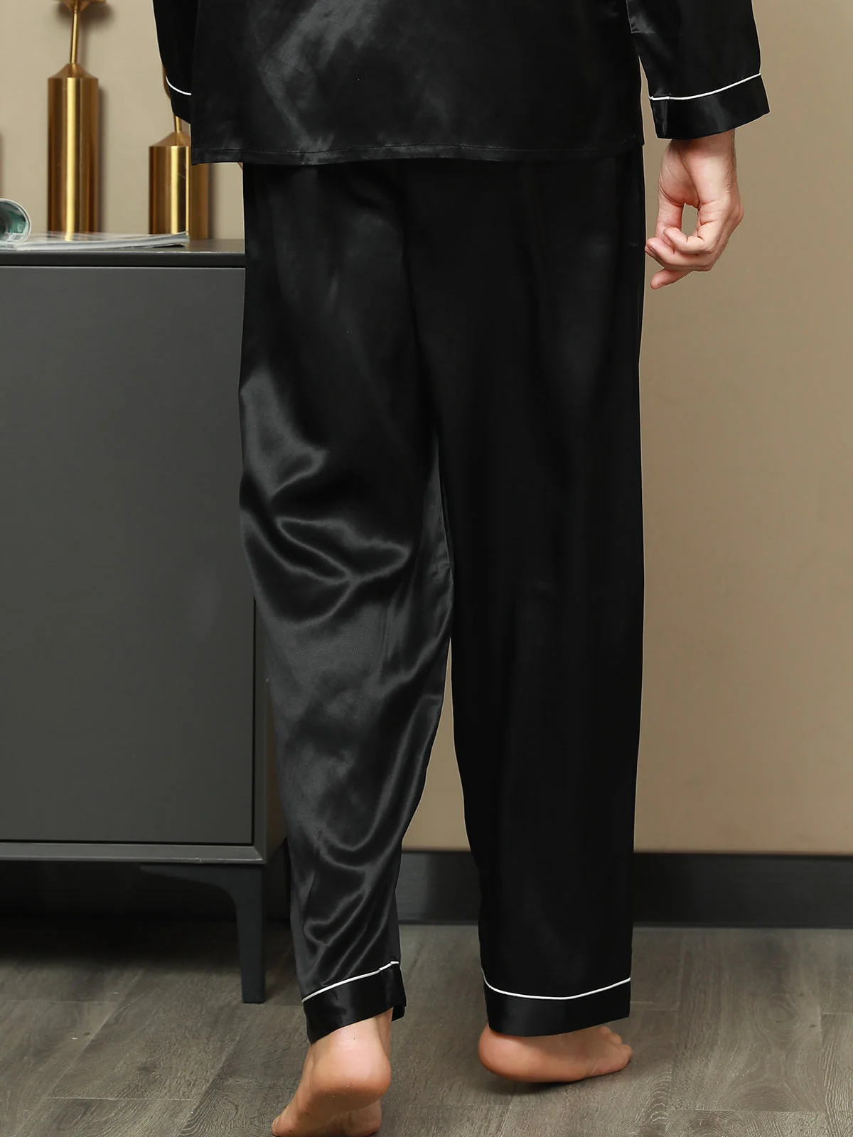 Pure Silk Casual Sleep Pants - Image 10