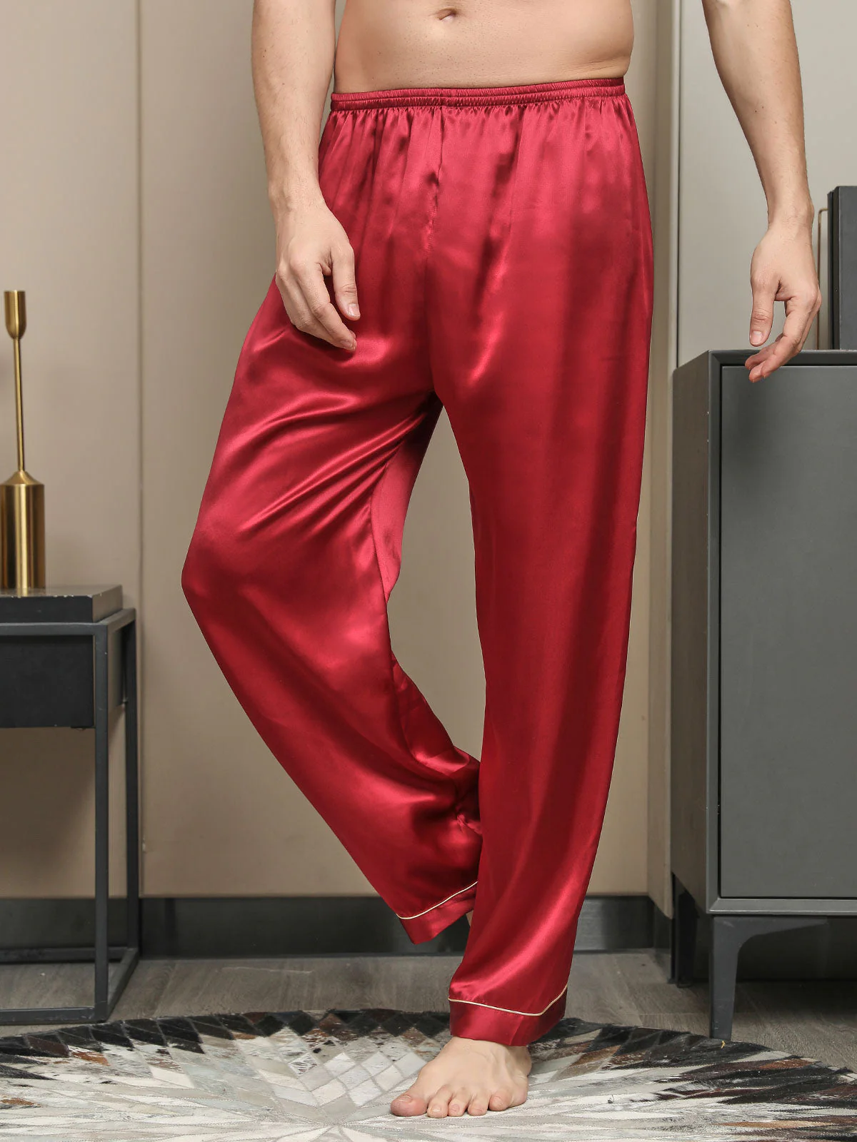 Pure Silk Casual Sleep Pants - Image 14