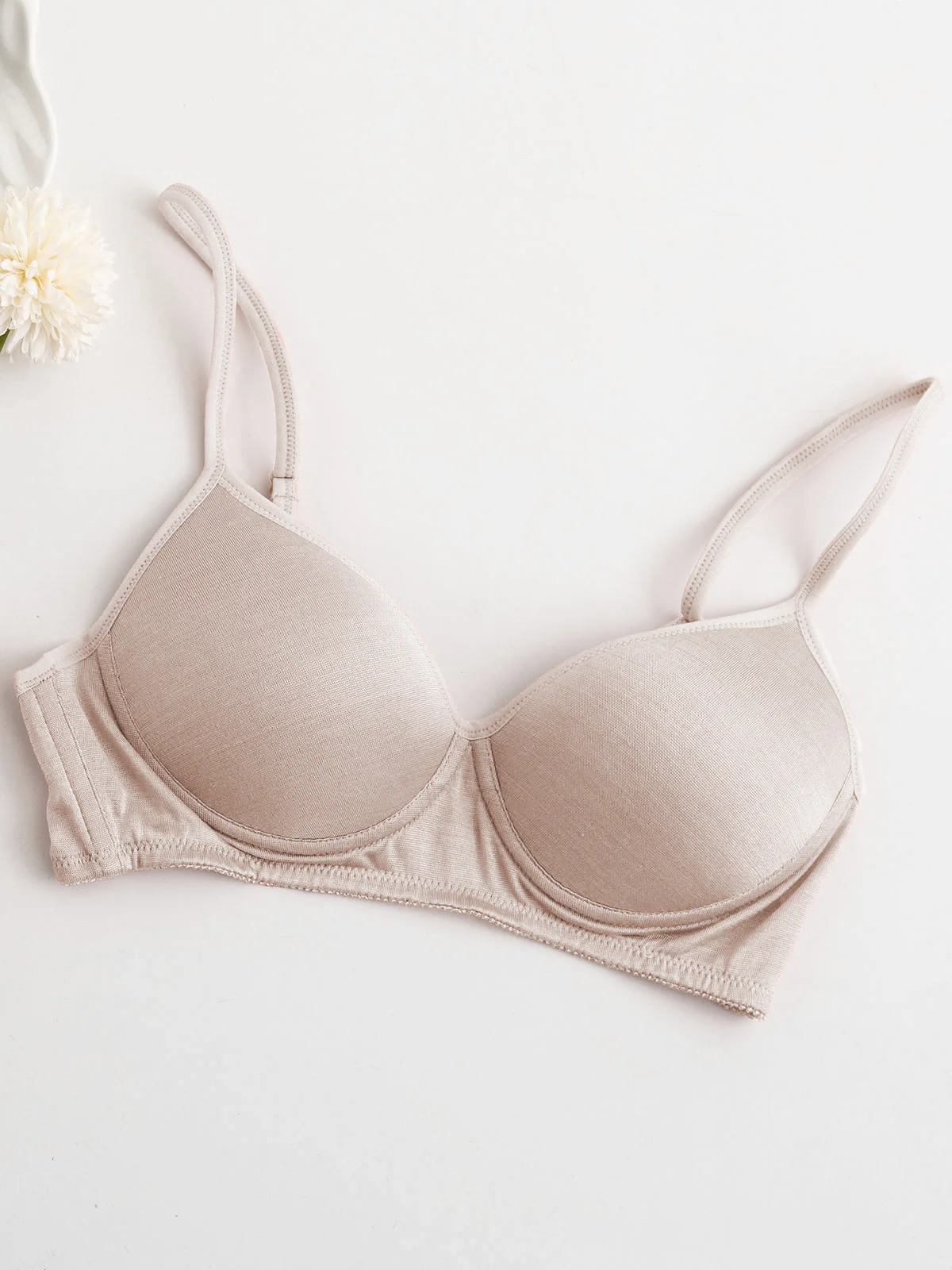 Sports Wireless Silk Jersey Comfort Bralette - Image 32
