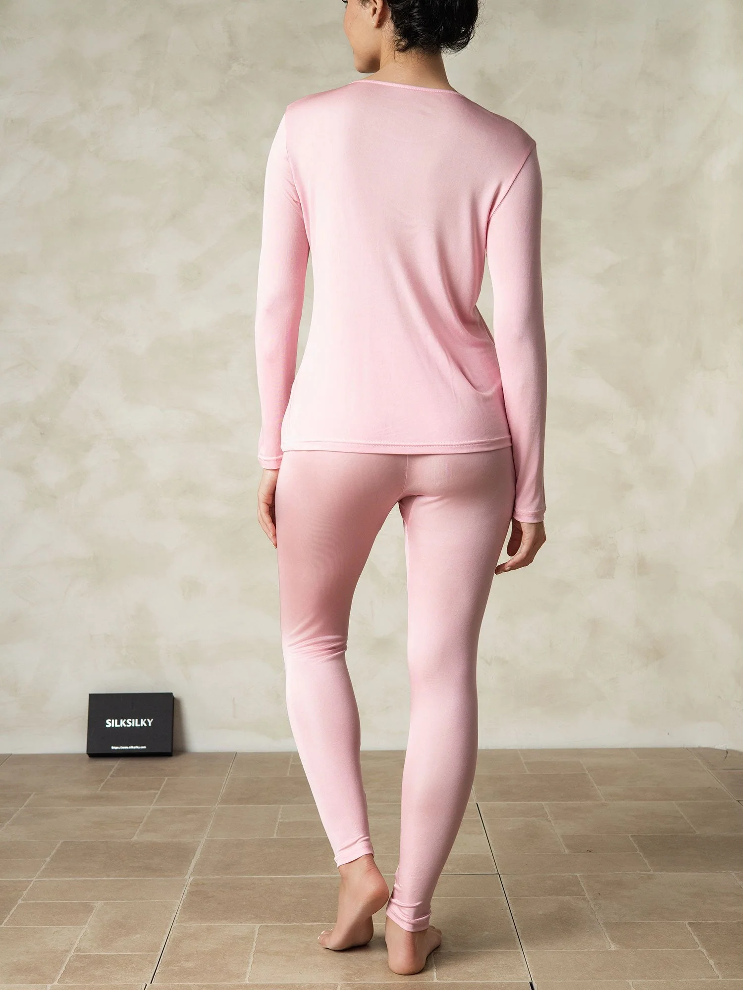 Women's Silk Jersey Long Sleeve Long Johns - Image 12