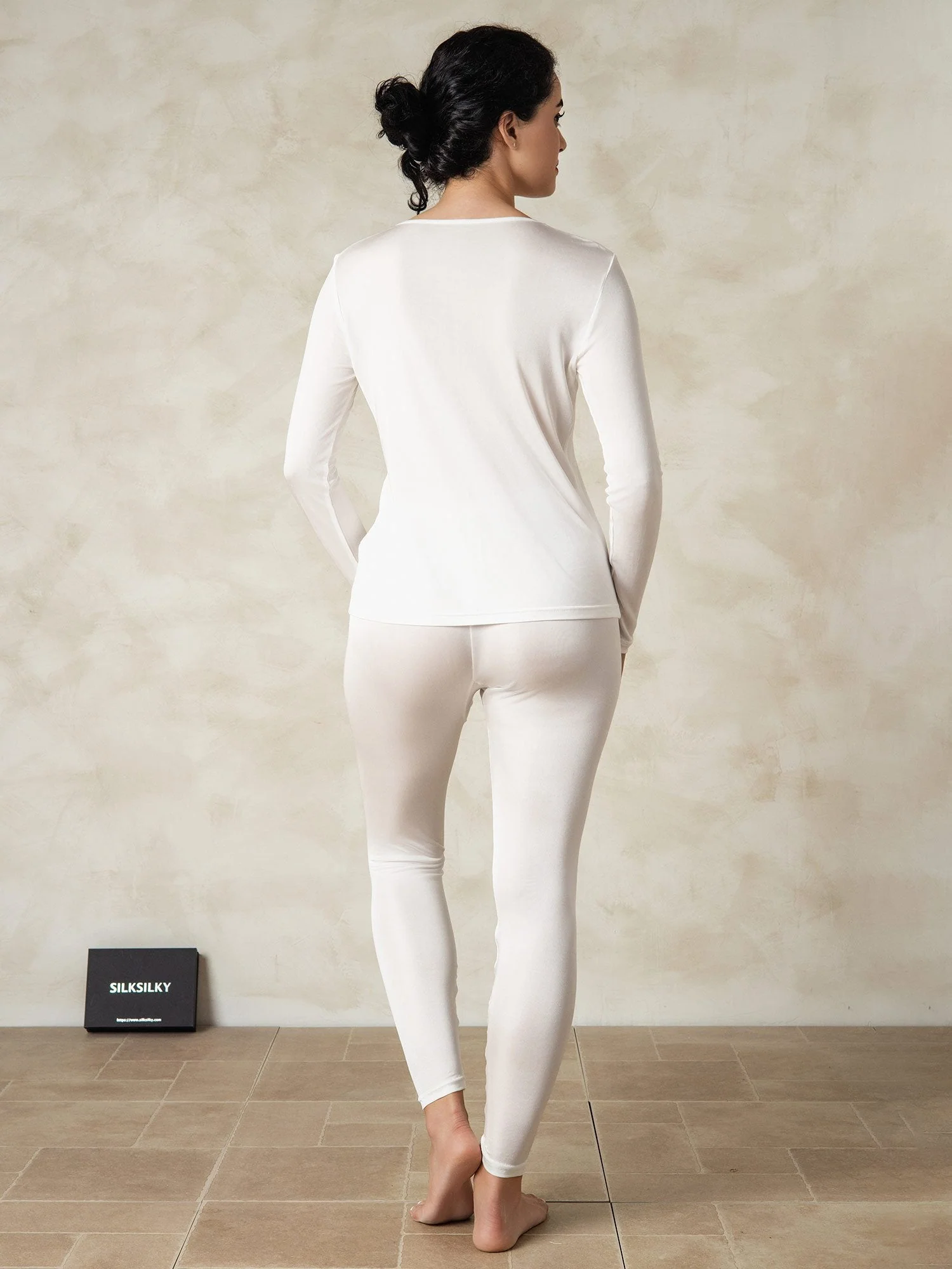 Women's Silk Jersey Long Sleeve Long Johns - Image 25