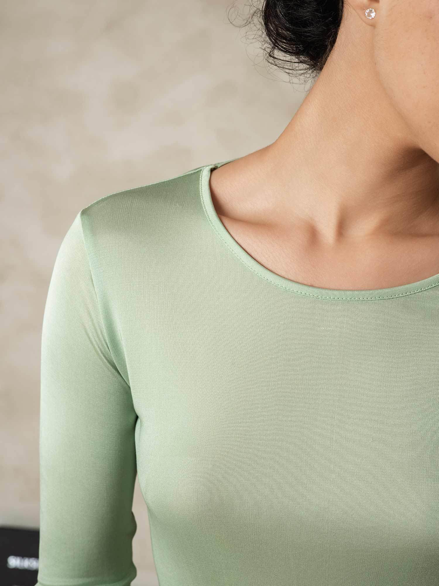 Women's Silk Jersey Long Sleeve Long Johns - Image 5
