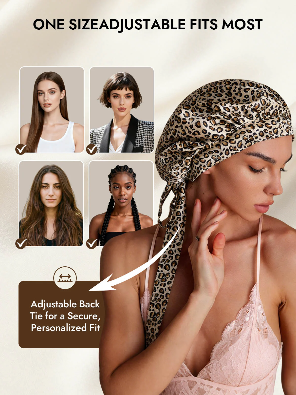 Women's Mulberry Silk Bonnet with Long Ribbons - Image 26