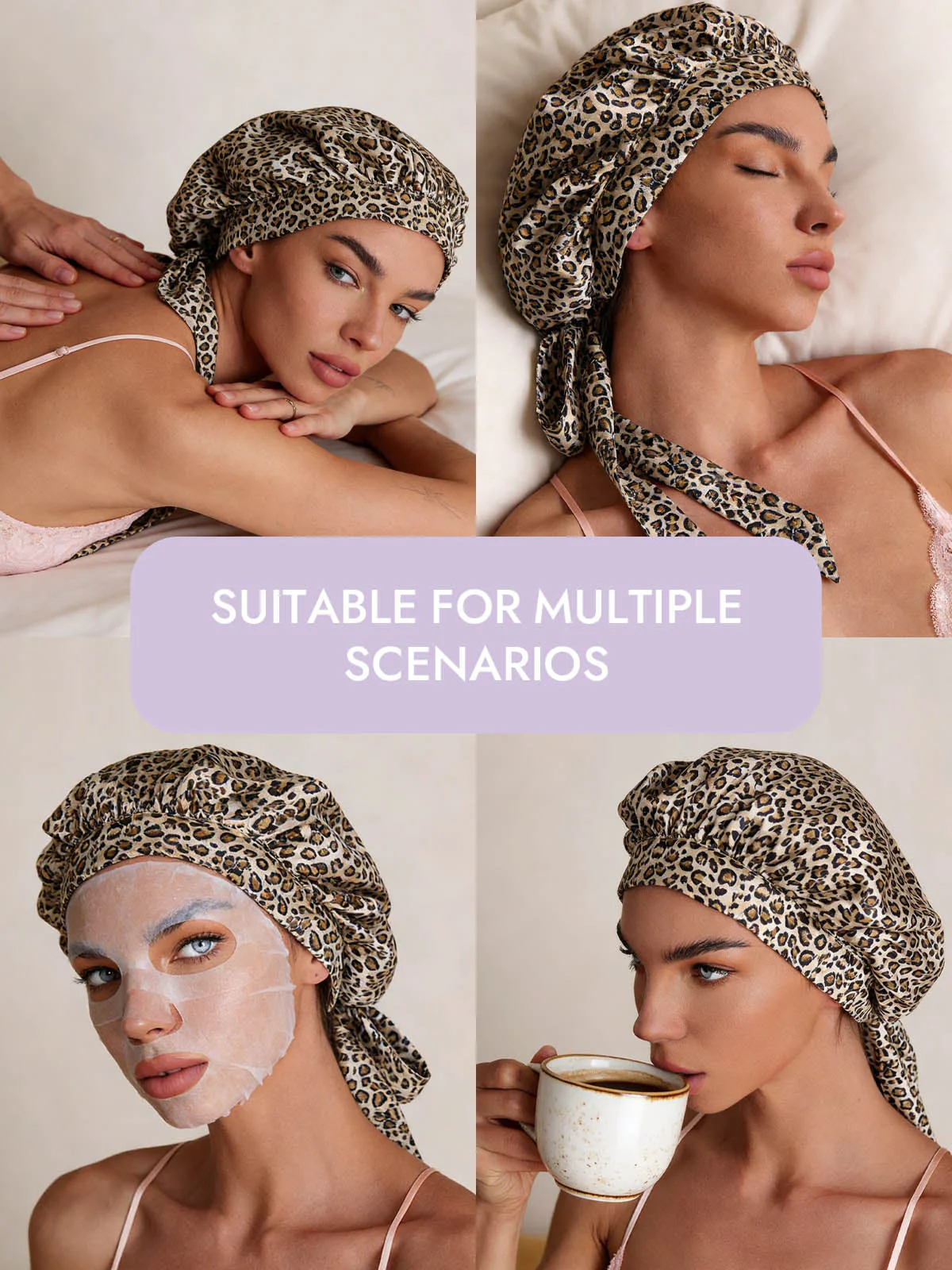 Women's Mulberry Silk Bonnet with Long Ribbons - Image 27
